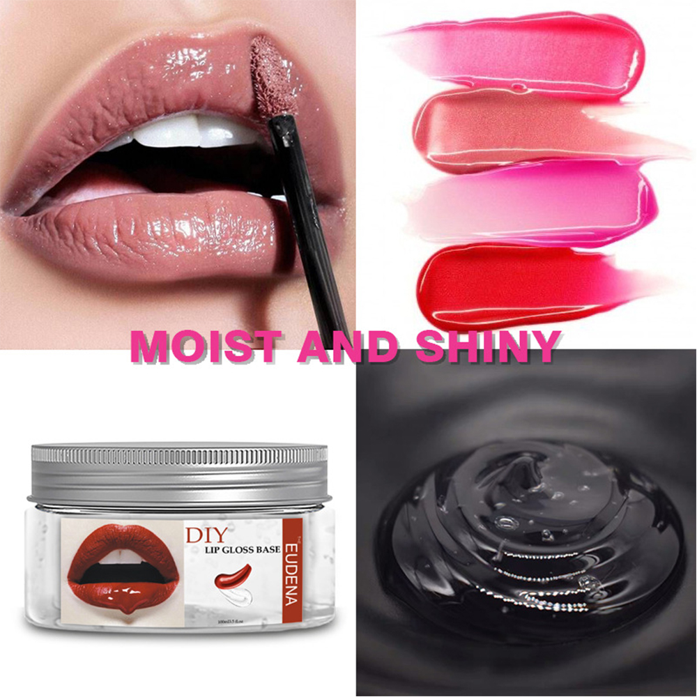 CABEZA DIY Liquid Lipstick Raw Lips Makeup Lip Gloss Base Oil Nutritious Non-Stick Cup 40/100ml Moisturizing Handmade Clear Lipstick Material Gel