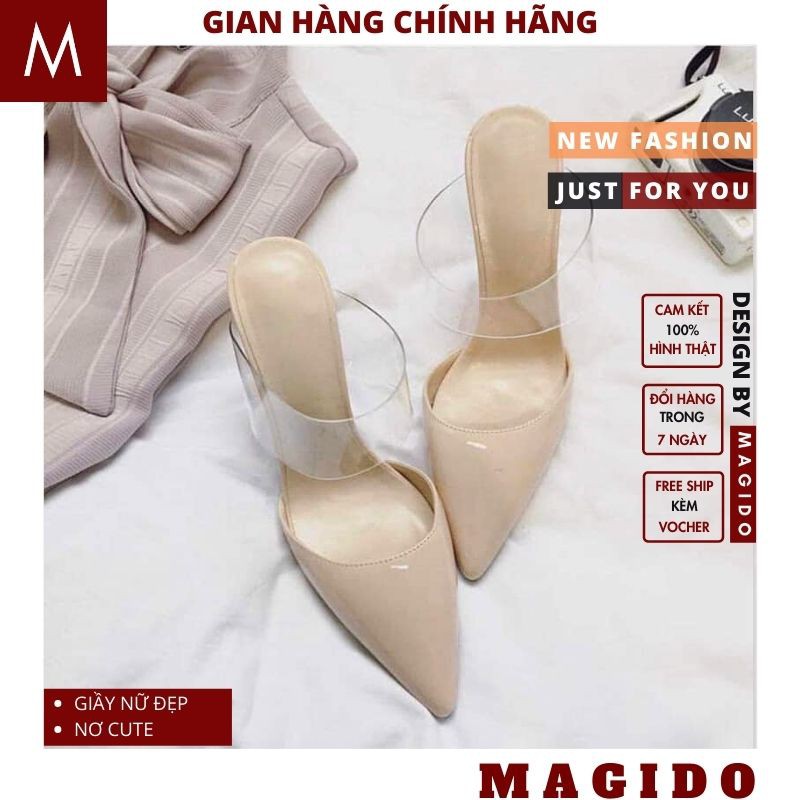 (KÈM QUÀ TẶNG+ẢNH THẬT) giầy sandal nữ cao gót giầy sandal 7phan cực xinh, phong cách cute vintage hàn quốc MAGIDO