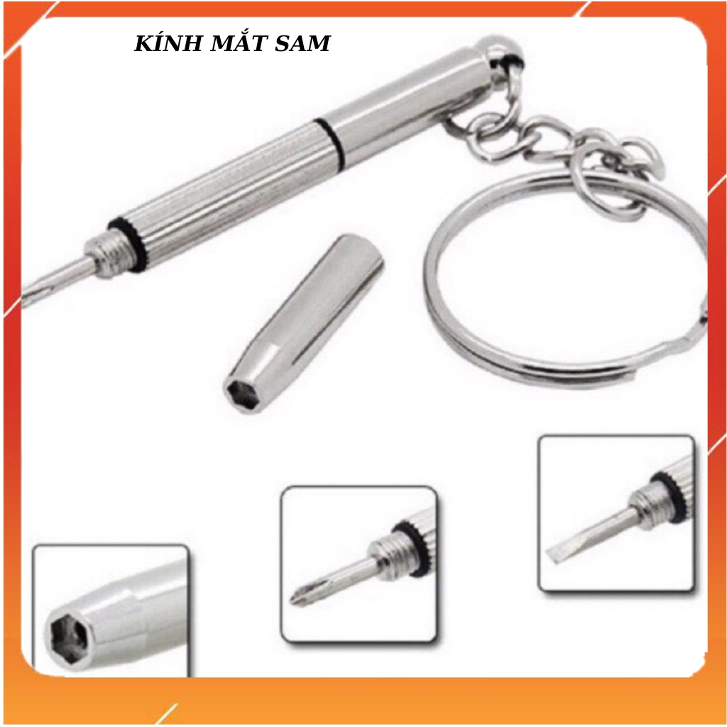 Móc vít tua vít mini chìa khóa sửa gọng kính , đồng hồ, điện thoại, nhỏ gọn,tiện lợi
