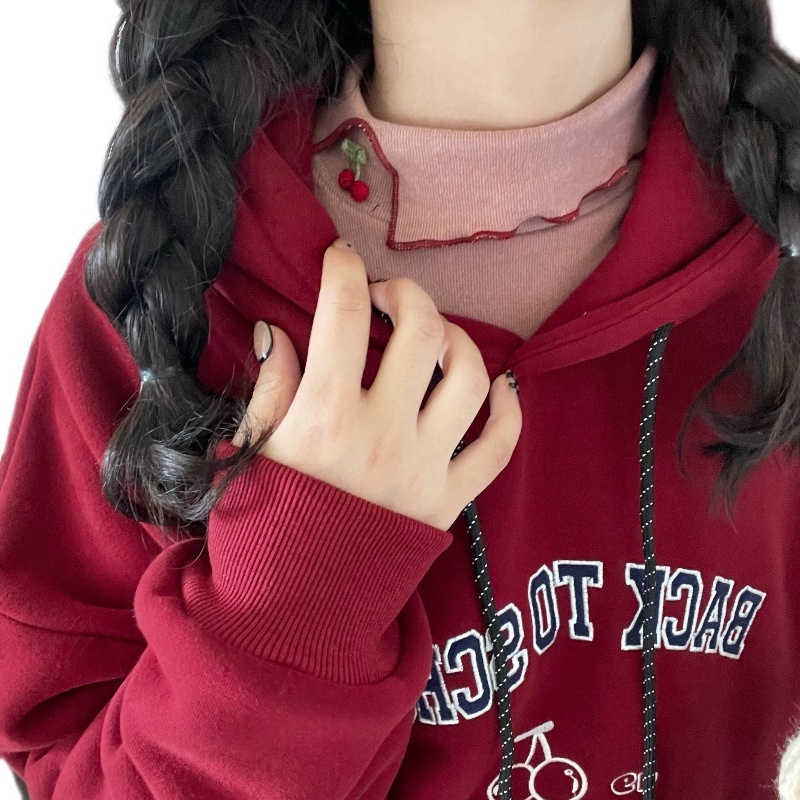 Áo Thun Cổ Cao Nhiều Màu Sắc Thời Trang Thu Đông Mới Cho Nữ