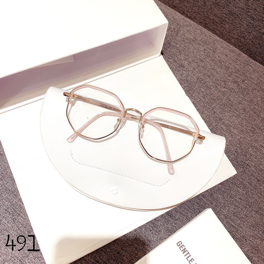 Gọng kính cận B1014 😎 TẶNG KÍNH GM 😎 Kính gọng tròn kim loại - kính chống ánh sáng xanh | BigBuy360 - bigbuy360.vn