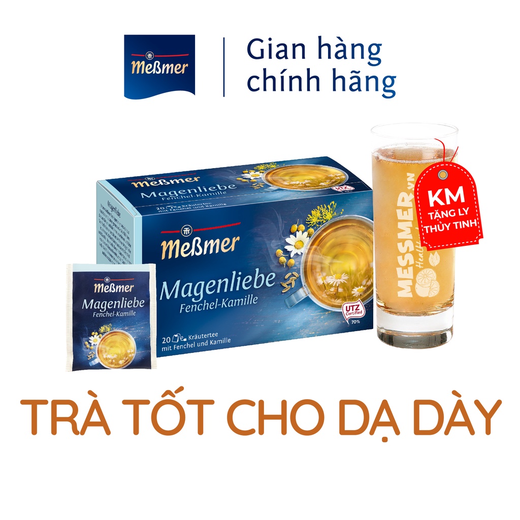 [Có Quà Tặng] Trà Túi Lọc Hoa Cúc Tốt Cho Dạ Dày Messmer/ Stomach Love – TẶNG 01 LY THỦY TINH CAO CẤP MESSMER