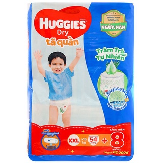 Tã Quần Huggies Dry Gói Cực Đại XXL54 (54 Miếng) - Bao Bì Mới