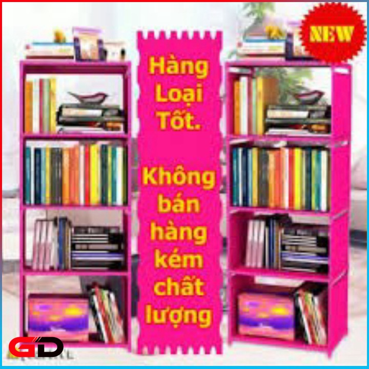 Kệ sách lắp ghép thông minh 4 tầng 5 NGẮN