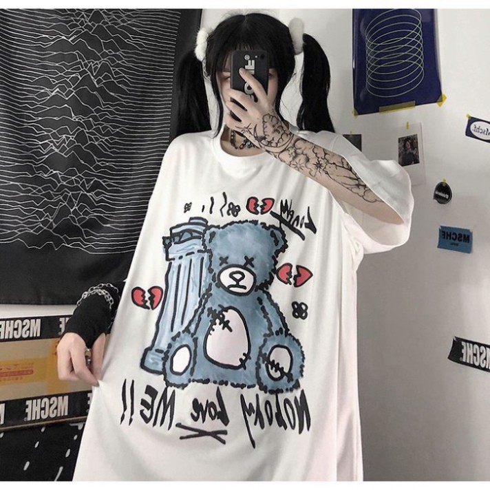 ÁO THUN, ÁO PHÔNG TAY LỠ UNISEX FORM RỘNG NOBODY LOVE ME M371 [ AH ]