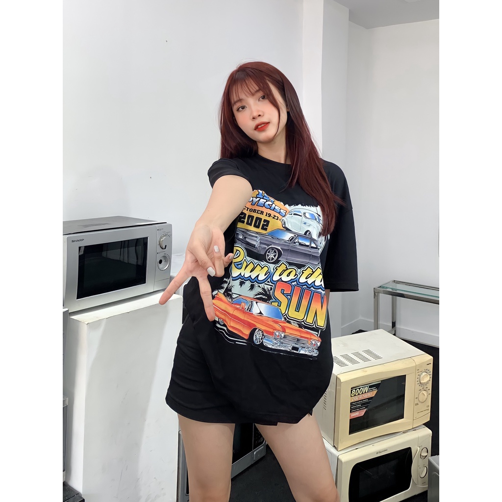 Áo thun  &quot;RUN TO THE SUN&quot; UNISEX OVERSIZE