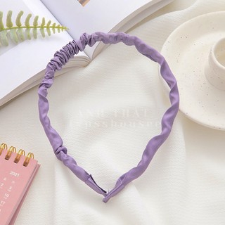 Băng đô cài tóc lụa xếp ly xinh xắn