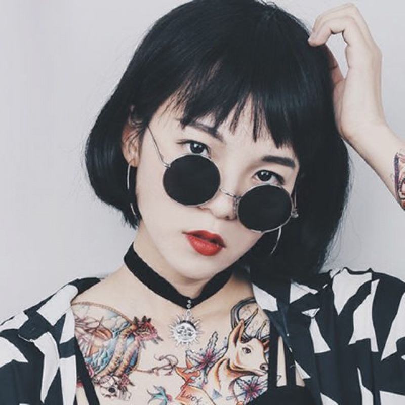 【COD】Mắt Kính râm Ngố gọng Tròn Thời Trang Cực Ngầu cho nam nữ Thầy Bói Nhiều Màu tia UV400 hot tred 2022