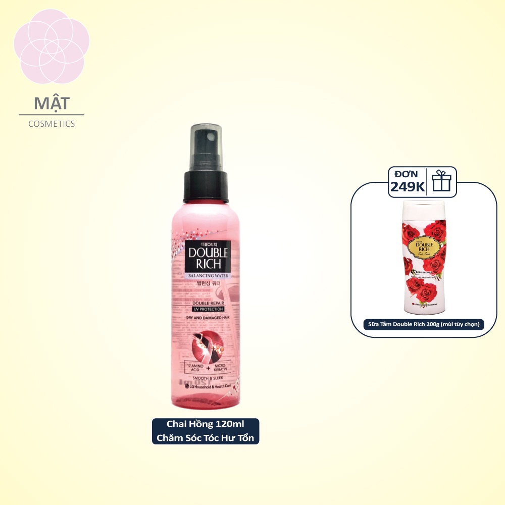 Xịt dưỡng tóc Double Rich chăm sóc tóc khô sơ hư tổn 120ml