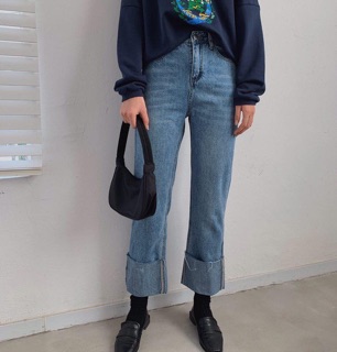 Quần jeans gập gấu_Q847