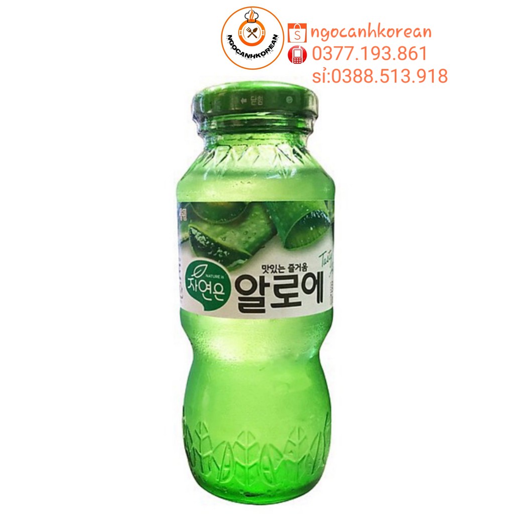 Nước nha đam Woongjin 180ml 12 chai