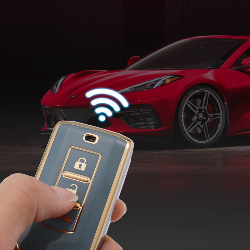 Vỏ Da Bảo Vệ Chìa Khóa Điều Khiển Từ Xa Cho Xe Hơi Mitsubishi Triton / Outlander / ASX / Xpander / Mirage / Attrage