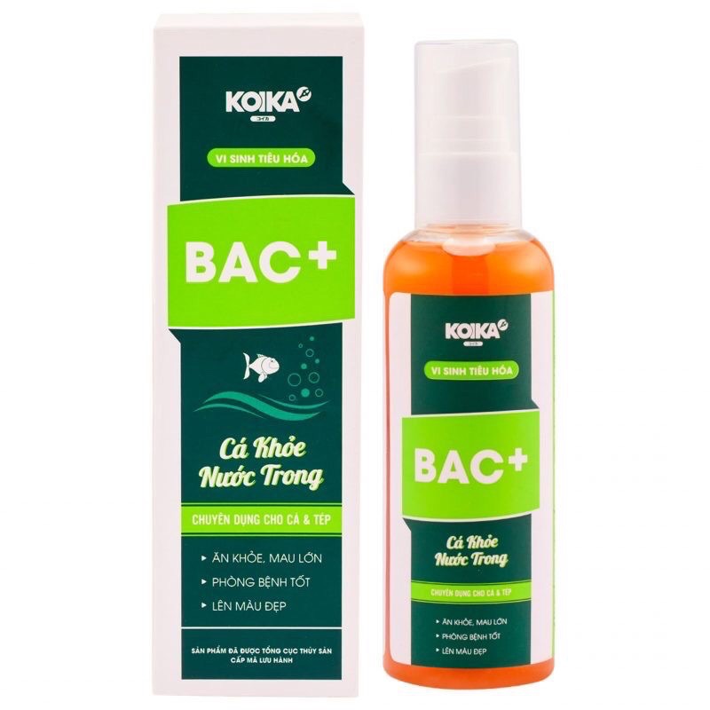 [Mã PET50 giảm 10% - tối đa 50K đơn 250K] Vi Sinh Tiêu Hoá BAC+ | KoiKa BAC+ | Clear | Psb | Tăng pH + | Giảm pH -