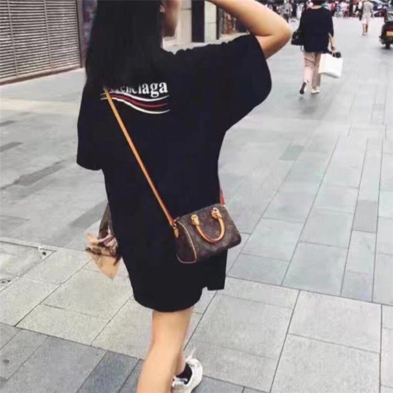 Áo Thun Tay Ngắn Dáng Rộng In Họa Tiết Đơn Giản Cổ Điển Dễ Phối Đồ