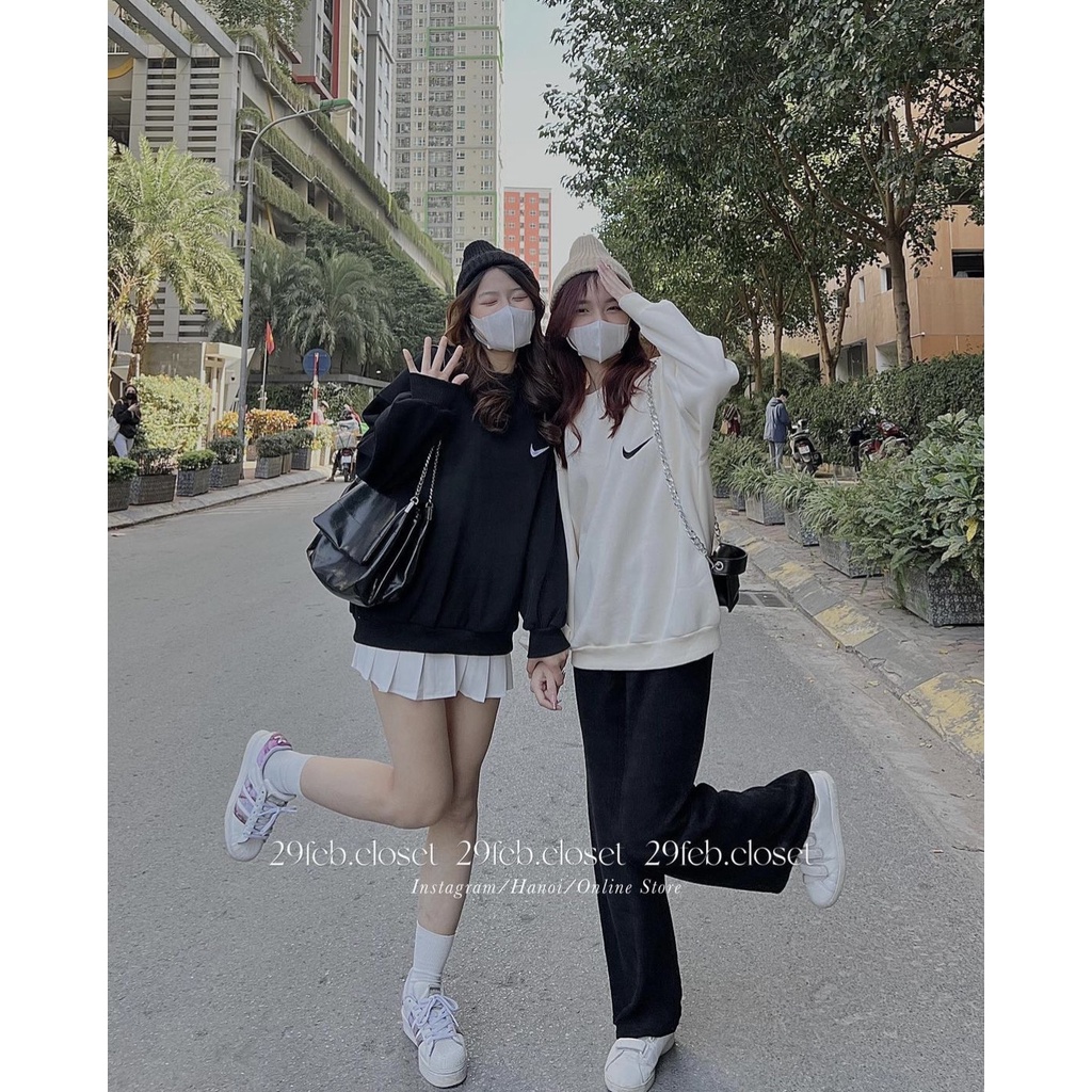 Áo SWEATER Nỉ In Hình NI.CE Nhiều Màu Siêu Xinh Unisex SW03