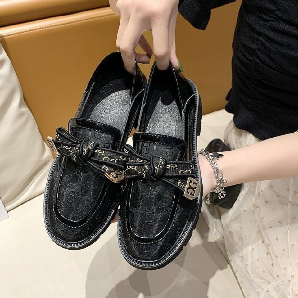 Giày Lười Da Mỏng Phối Lưới Phong Cách Anh Quốc Thời Trang Mùa Hè Cho Nữ