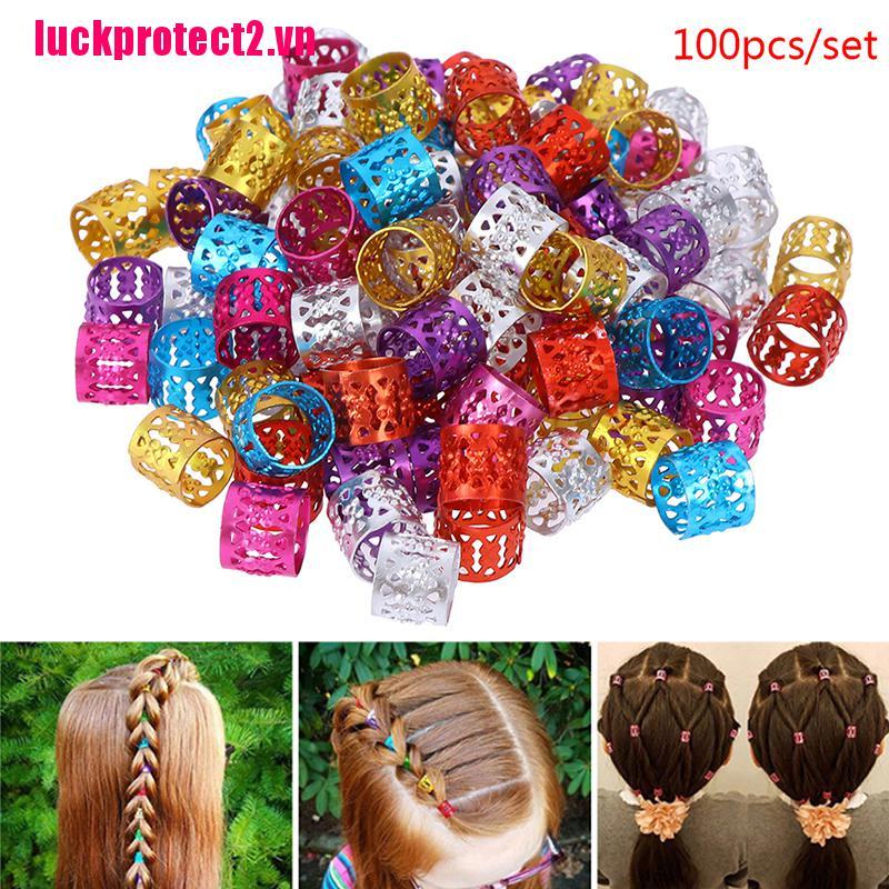 (Hàng Mới Về) Set 100 Khuyên Cài Tóc Diy Có Thể Điều Chỉnh Kích Thước Cho Bé