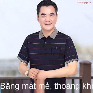 【Lựa chọn của nam giới】Áo thun ngắn ngắn ngắn, áo ngắn, áo ngắn. Tuổi trung niên, cỡ lớn của ông già.