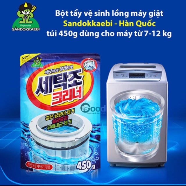BỘT VỆ SINH LỒNG MÁY GIẶT CAO CẤP CHUẨN SANDOKKAEBI HÀN QUỐC