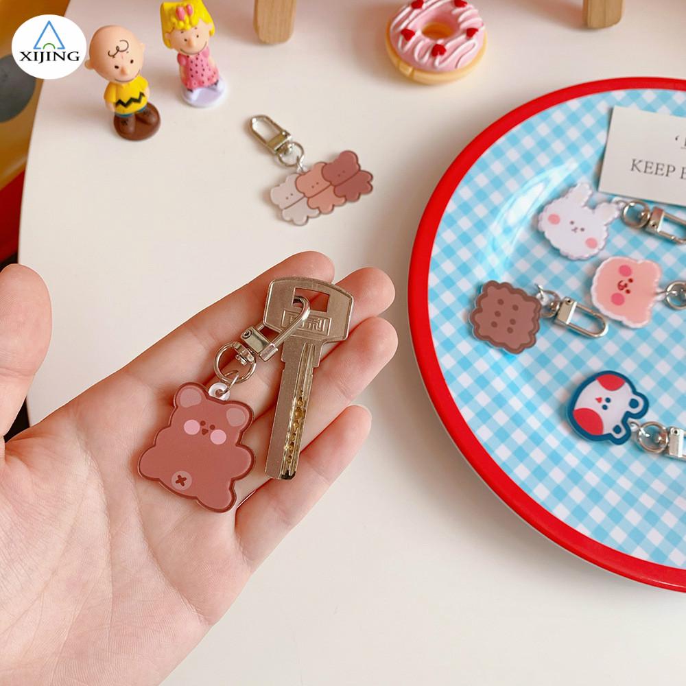 Móc khóa trang trí hình gấu bông đáng yêu kiểu Nhật