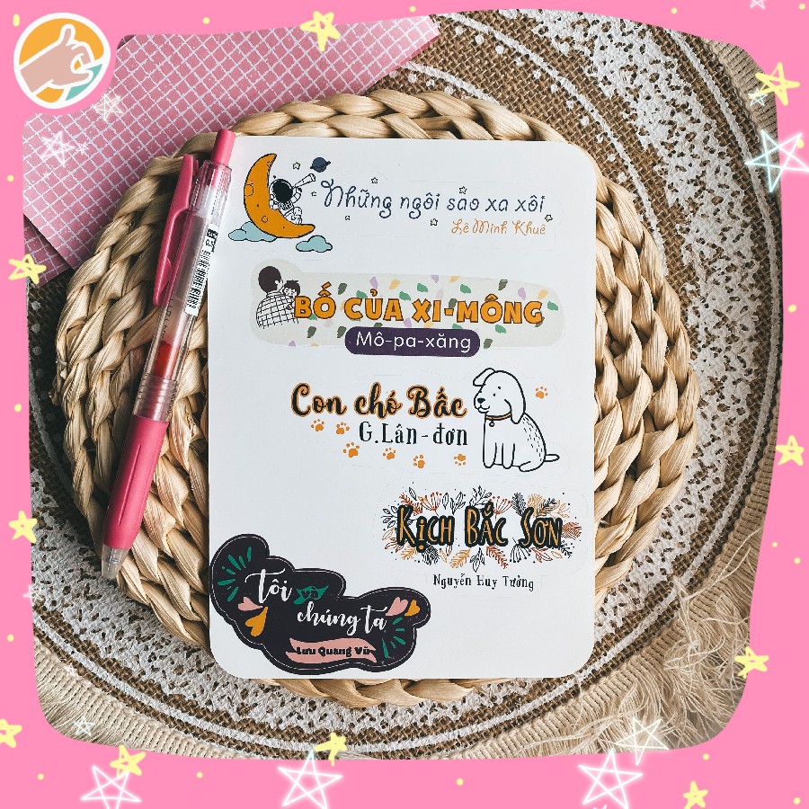 Sticker tựa bài ngữ văn lớp 09