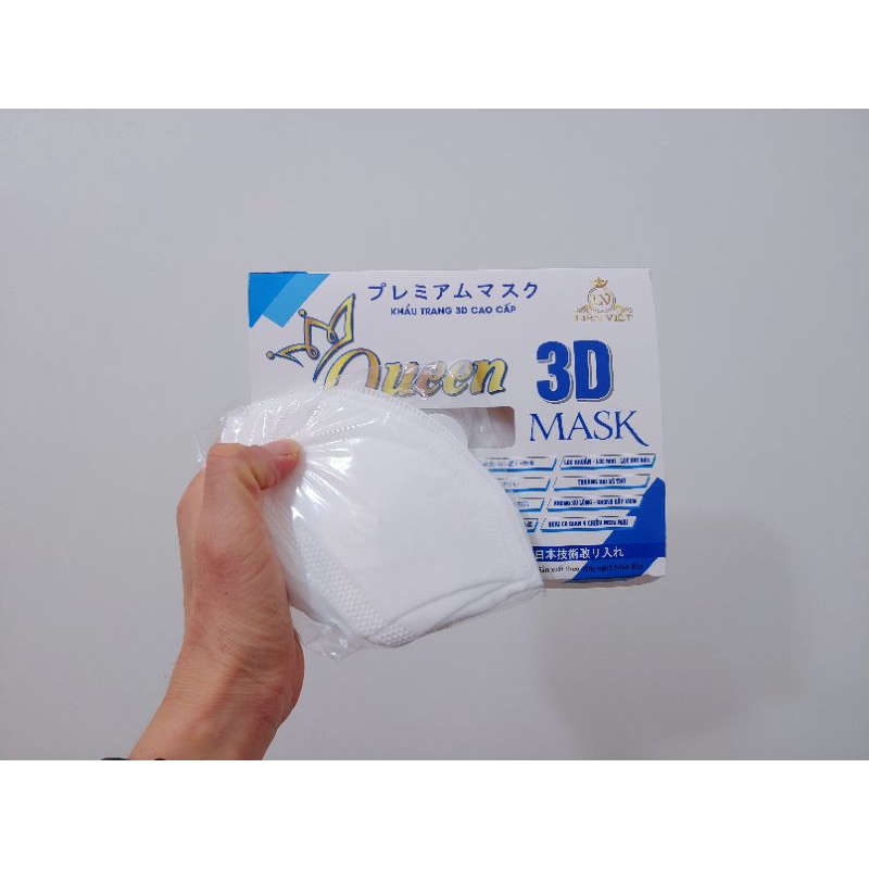 Hộp  khẩu trang 3d mask cho trẻ em và người lớn , khẩu trang 3d queen mask
