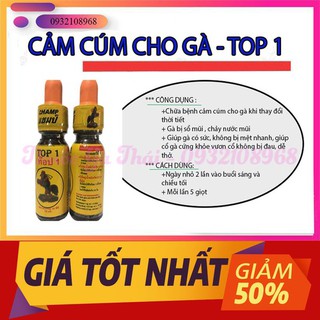 Top 1 [lọ 15ml] chuyên cảm cúm,chảy nước mũi,sổ mũi hiệu quả cho gà đá,
