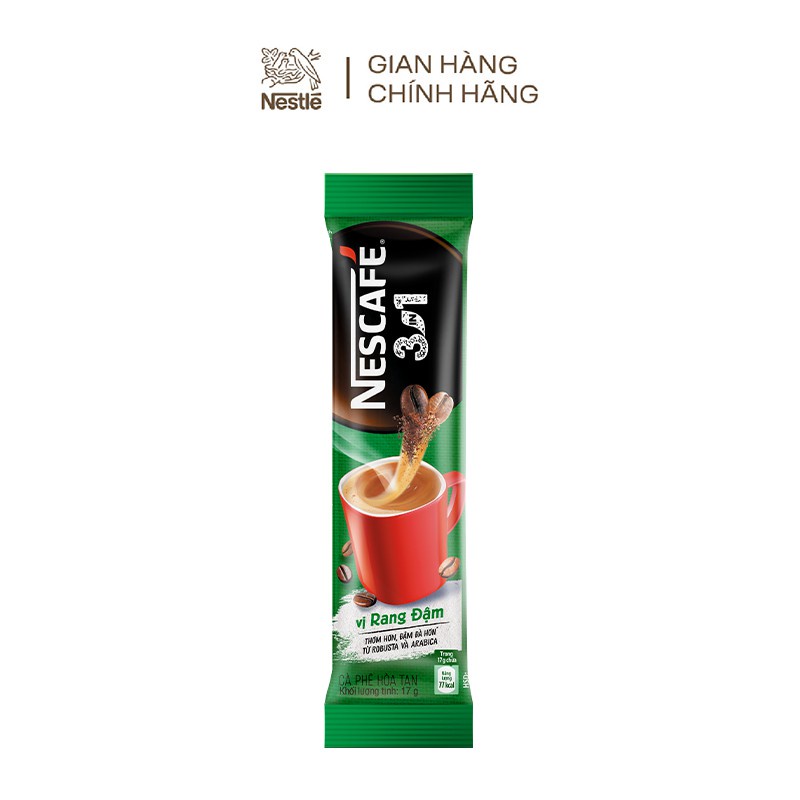 Cà phê rang xay hoà tan Nescafe 3in1 bịch 782g màu xanh  - Nestle