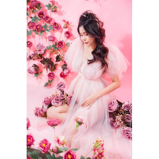 Váy bầu chụp ảnh nghệ thuật concept beauty
