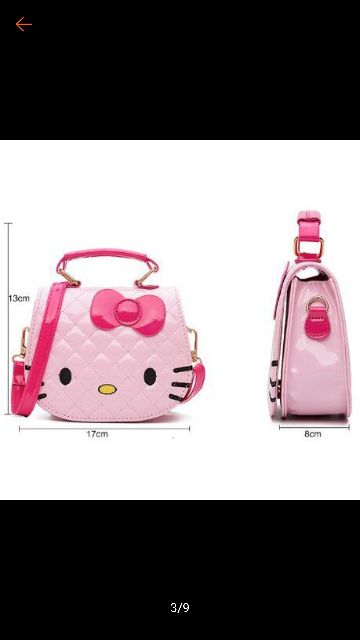 Túi hello kitty cho bé yêu màu hồng nhạt