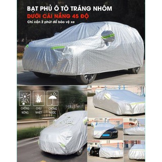 BẠT PHỦ Ô TÔ TRÁNG NHÔM CAO CẤP CHỐNG NẮNG NÓNG BỤI BẨN,CHỐNG NƯỚC,CHỐNG XƯỚC XE - The Royal's