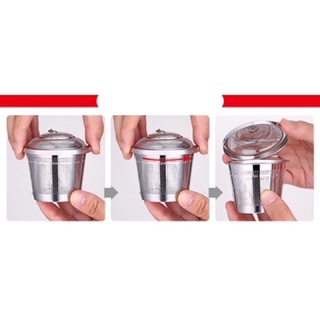 Dụng cụ lọc trà thả ấm có 4sz inox 304 cao cấp