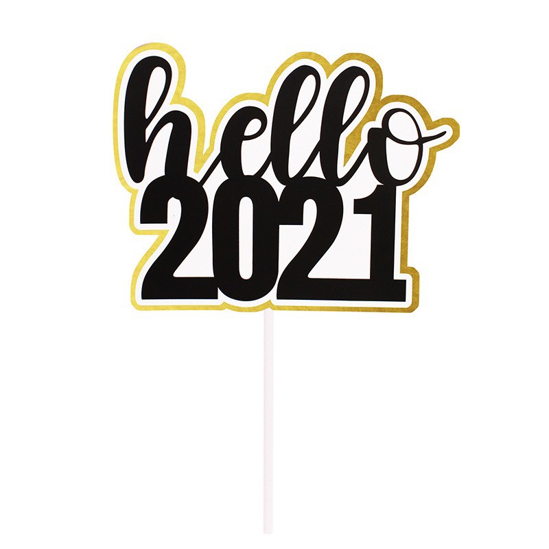 Que cắm Hello 2021 đen