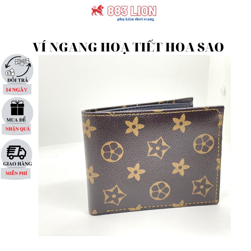 Ví nam ngang,bóp nam kẻ ô vuông caro cao cấp da pu tổng hợp bền chắc