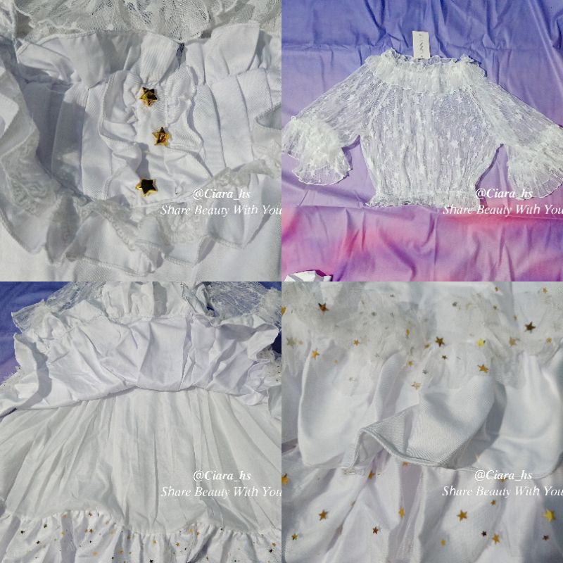 [Có Ảnh Thật - Order] (L2) Váy đầm Công Chúa Lolita đính sao viền kim tuyến dáng xòe loại đẹp