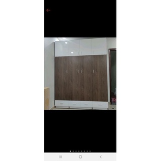 Tủ nhựa đài Loan cao 4 cánh 2 tầng