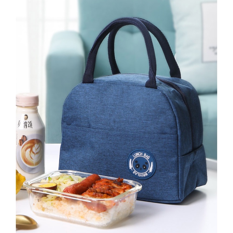 Túi Giữ Nhiệt Màu Đơn Giản Có Quai Cầm - HÀNG MỚI VỀ