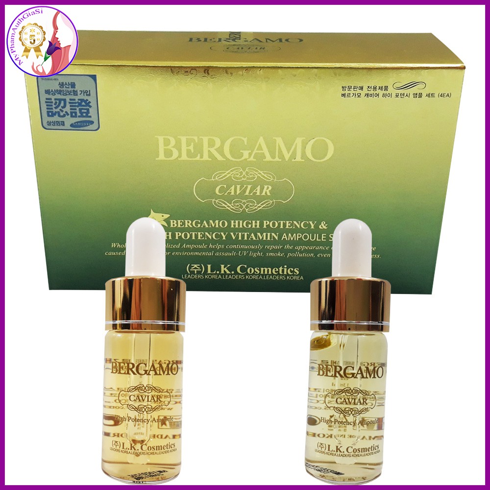 Serum BERGAMO XANH CAVIAR Chuyên Giảm Thâm Nám Nếp Nhăn 13ml KOREA