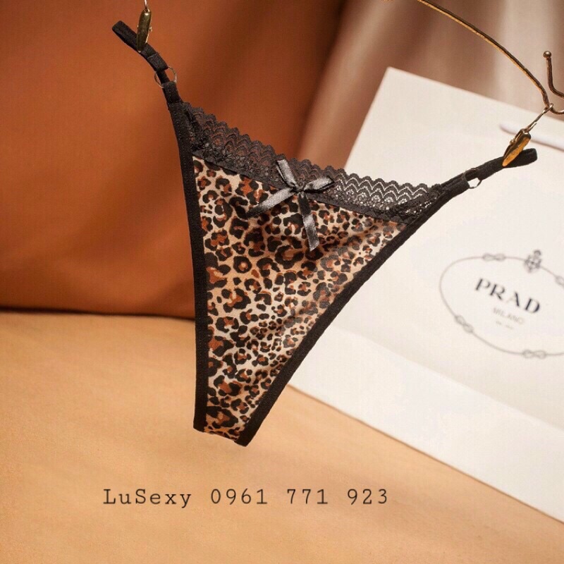 QUẦN LÓT LỌT KHE DA BÁO SEXY CAO CẤP - Quần lọt khe nữ chữ T da beo gợi cảm | BigBuy360 - bigbuy360.vn