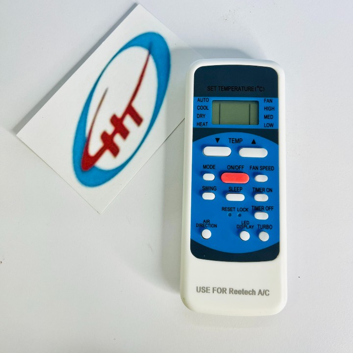 Điều khiển điều hòa, máy lạnh Reetech Nền Xanh