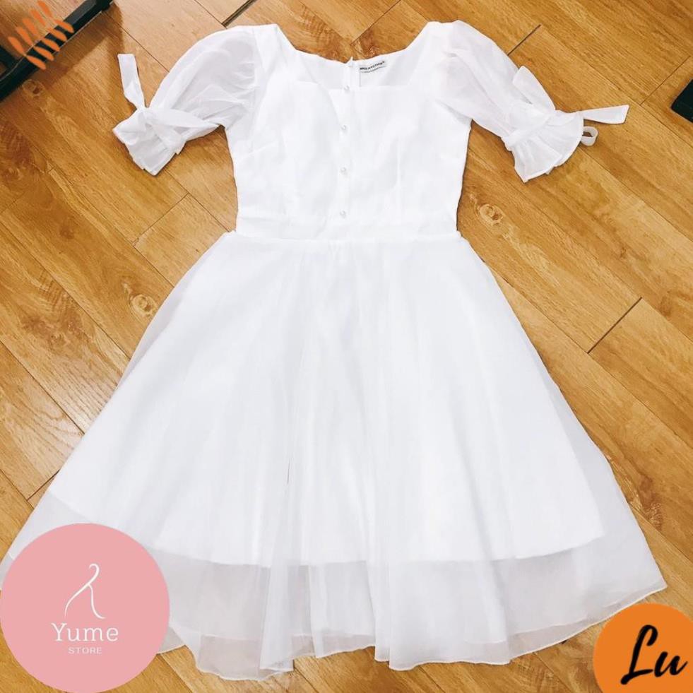 Váy Nữ Đẹp 💖FREESHIP💖 Đầm trắng dự tiệc tay nơ xinh xắn [Mẫu Mới 2021] | BigBuy360 - bigbuy360.vn
