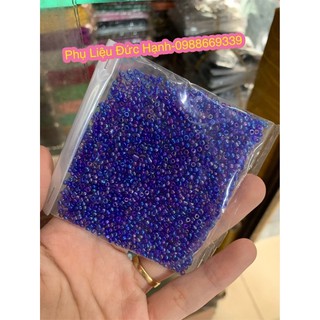 (goi 100g)Hạt cườm tấm nhiều màu
