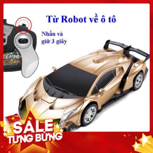 [FREE SHIP] 💥[FREESHIP+ CÓ VIDEO]💥Ô tô biến hình thành Robot Transformers - Xe điều khiển từ xa loại to Siêu Hiện Đại 