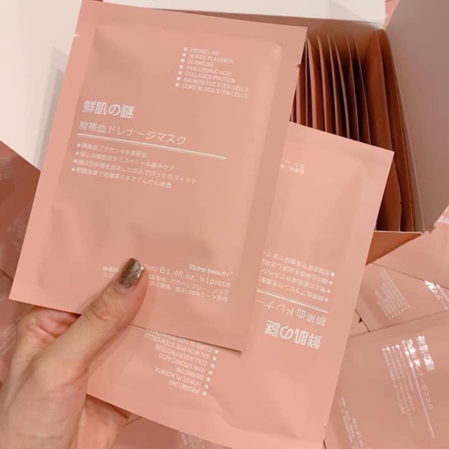 [FREESHIP] MẶT NẠ CUỐN RỐN RWINE BEAUTY STEM CELL PLACENTA MASK