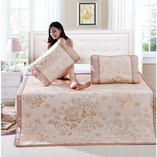 [ XẢ KHO LÔ CHIẾU ] CHIẾU LỤA 3D SIÊU ĐẸP 1M2 x 1m95 TẶNG KÈM 1 VỎ GỐI