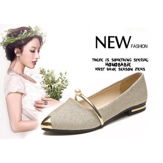 Giày búp bê mũi nhọn N004