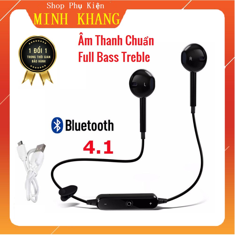 [Mã 2404EL10K giảm 10K đơn 20K] [Hàng Hot] Tai Nghe Không Dây Bluetooth Sport S6 V4.1 - Phong Cách Thể Thao - Giá Tốt