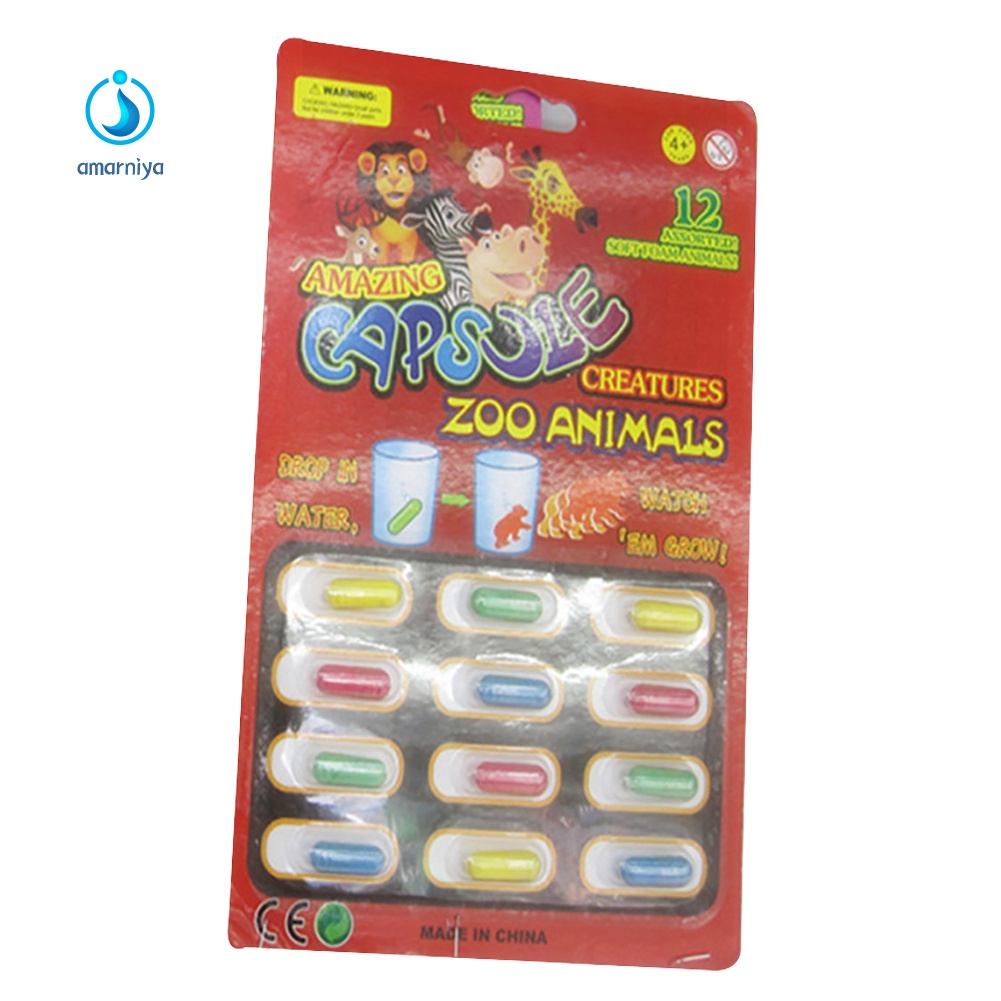 Set 12 Đồ Chơi Viên Nén Nước Bằng Xốp Cho Bé