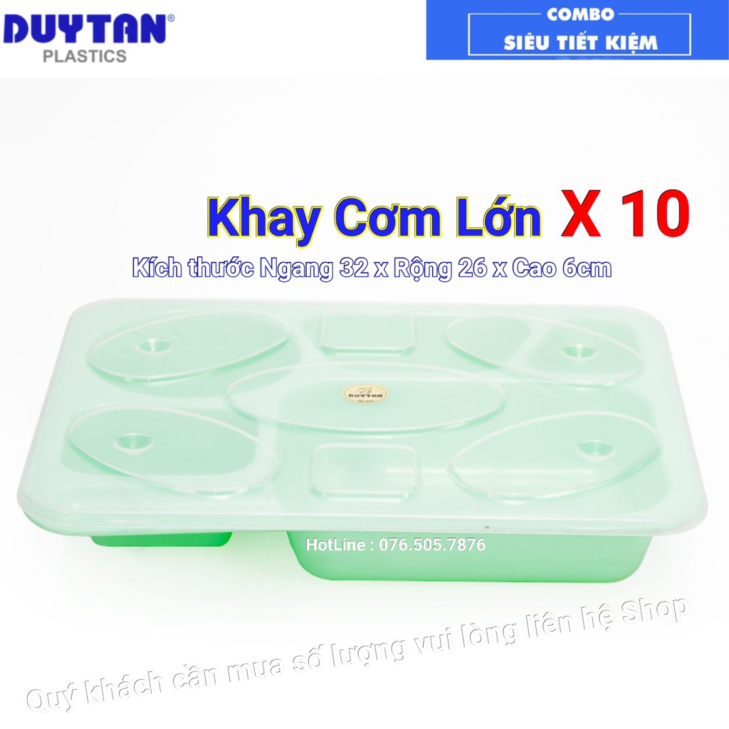 Khay cơm duy tân LOẠI LỚN Combo 10 Cái