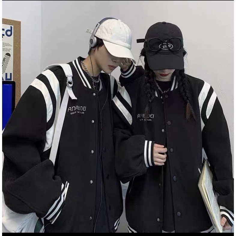 Áo khoác bomber viền tay